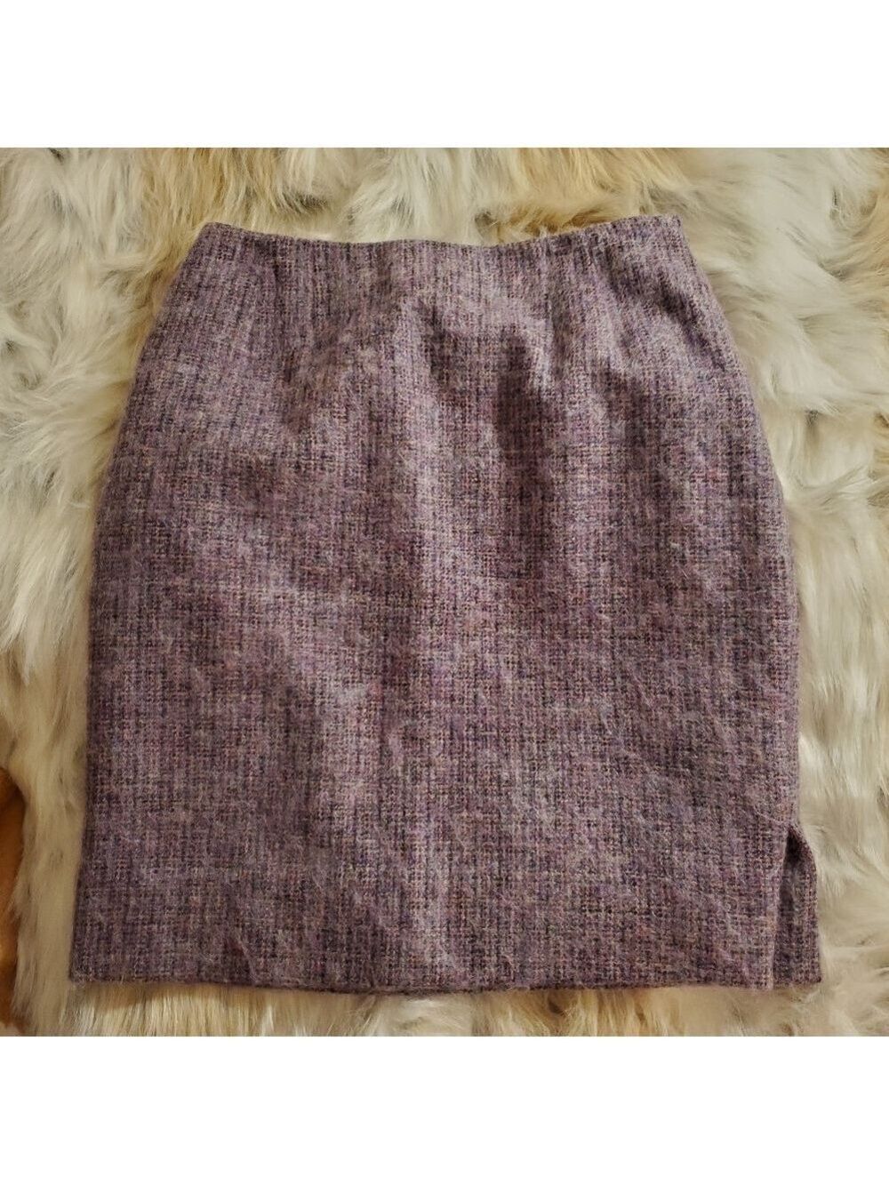 Vintage Wool Skirt Purple